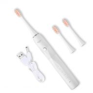 JMGUO Sonic Electric Toothbrush for Adult Kids with 4 Replacement Brush Heads, 5 Modes IPX7 Waterproof...