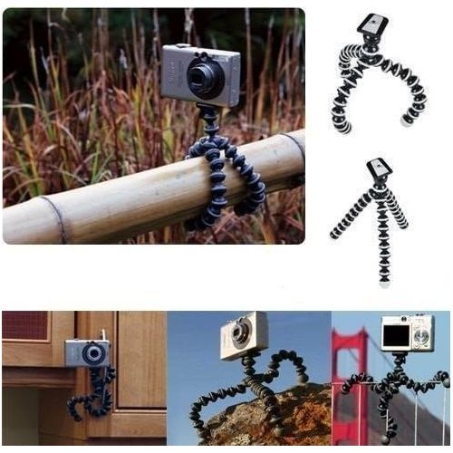  JNSupplier Flexible Tripod Stand for GoPro HD Hero 1 2 3 3+ 4 Camera iPHONE Samsung GALAXY S7 S7 EDGE Smart Phone (Tripod Mount)