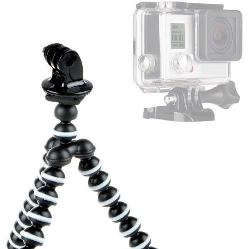  JNSupplier Flexible Tripod Stand for GoPro HD Hero 1 2 3 3+ 4 Camera iPHONE Samsung GALAXY S7 S7 EDGE Smart Phone (Tripod +Holder)