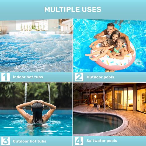  JNW Direct Spa Test Strips for Hot Tubs - 100 Count, Best Kit for Accurate Water Quality Testing at Home, 6 in 1 Hot Tub Testing Strips