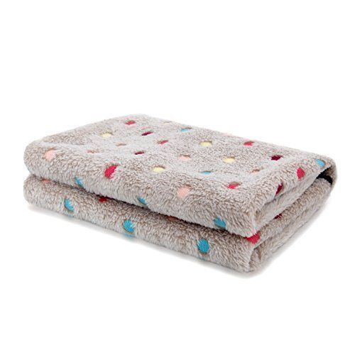  JOANNAS HOME Baby Fleece Blanket Soft Warm Polka Dot Bed Blankets for Kids Girls and Boys for Swaddle, Stroller,...