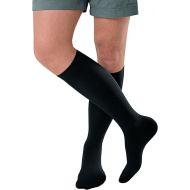JOBST forMen Ambition Knee High with SoftFit Technology Band, 20-30 mmHg Ribbed Dress Compression Socks, Closed Toe, 3 Regular, Navy
