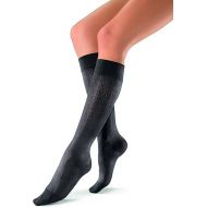 JOBST 120205 soSoft Compression Sock, Brocade Pattern, 15-20mmHg, Knee High, Black, Small