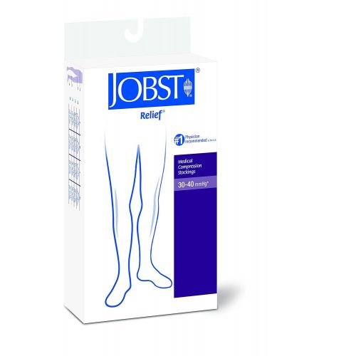  JOBST Relief Compression Pantyhose 30-40 mmHg, Waist High, Closed Toe, X-Large, Beige