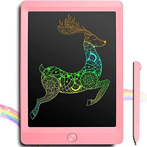  [아마존베스트]JOEAIS Colourful LCD Writing Board 8.5 Inch Electronic Writing Tablet with Pen, Digital Drawing Board with Anti-Clearance Function, Painting Graffiti Notes Writing for Children (Pi