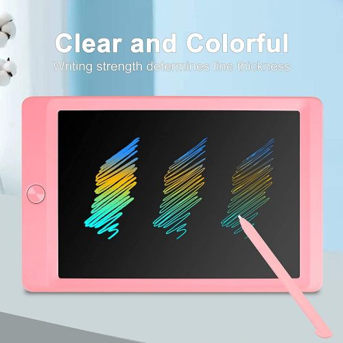  [아마존베스트]JOEAIS Colourful LCD Writing Board 8.5 Inch Electronic Writing Tablet with Pen, Digital Drawing Board with Anti-Clearance Function, Painting Graffiti Notes Writing for Children (Pi