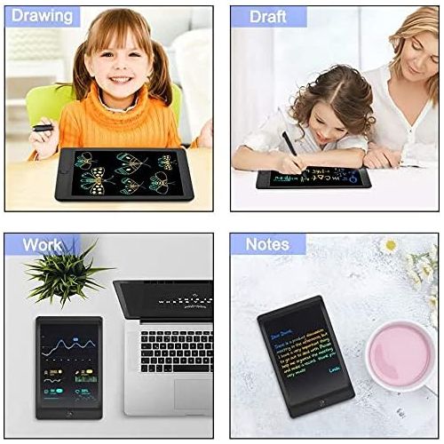  [아마존베스트]JOEAIS Colourful LCD Writing Board 8.5 Inch Electronic Writing Tablet with Pen, Digital Drawing Board with Anti-Clearance Function, Painting Graffiti Notes Writing for Children (Bl