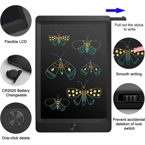  [아마존베스트]JOEAIS Colourful LCD Writing Board 8.5 Inch Electronic Writing Tablet with Pen, Digital Drawing Board with Anti-Clearance Function, Painting Graffiti Notes Writing for Children (Bl