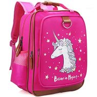 JOJOOKIDS Girls Backpack Unicorn 15 Pink Kids School Bag for Preschool, Kindergarten, Elementary