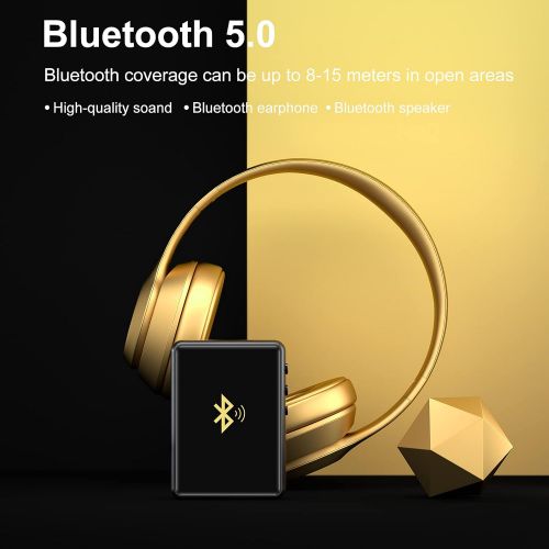  [아마존베스트]JOLIKE 32GB MP3 Player with Bluetooth 5.0, Music Player with 2.4inch Full Touch Screen, HiFi Lossless Sound, FM Radio, Line-in Record, A-B Repeat Function, Built-in Speaker, Support TF Ca