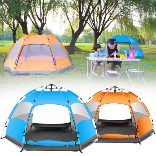  JOMINI Instant Pop Up Waterproof 5-7 People AutomaticFamily Tent Camping Hiking Tent Anti UV Awning Tents Outdoor Sunshelter