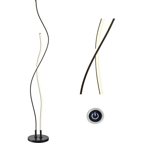  JONATHAN Y JYL7008B Cairo 63.75 LED Floor Lamp, Gold