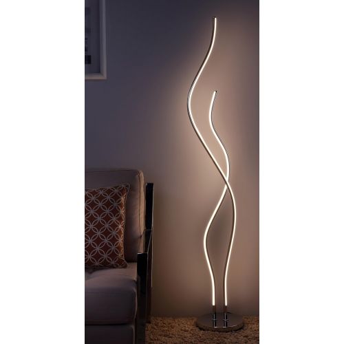  JONATHAN Y JYL7008B Cairo 63.75 LED Floor Lamp, Gold