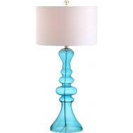 JONATHAN Y JYL4012D Table Lamp, 16.0 x 35.0 x 16.0, Cobalt Blue with White Shade