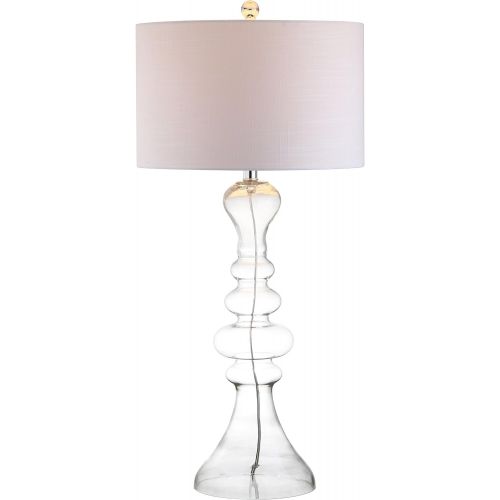  JONATHAN Y JYL4012D Table Lamp, 16.0 x 35.0 x 16.0, Cobalt Blue with White Shade