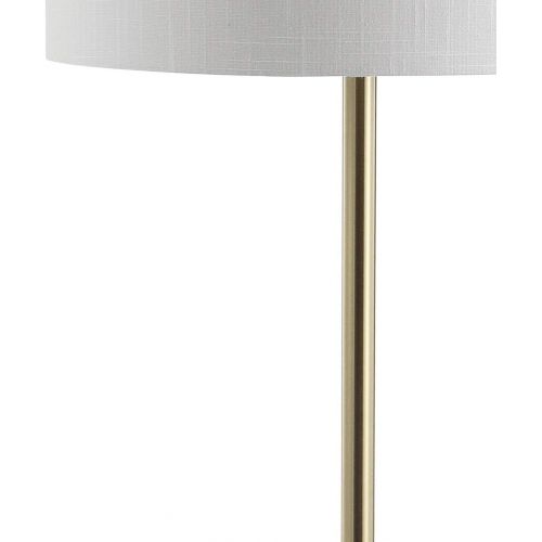  JONATHAN Y JYL3056A Luce 59 MetalWood Floor Lamp, BlackBrass Gold