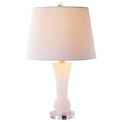  JONATHAN Y JYL5021A Eliza 23 Alabaster Table Lamp, Crystal Base