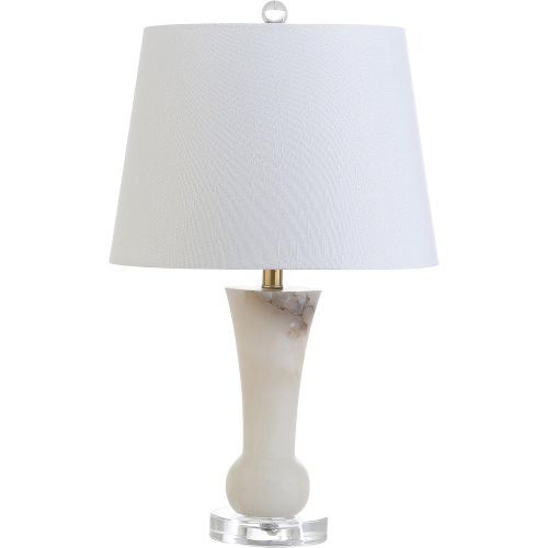  JONATHAN Y JYL5021A Eliza 23 Alabaster Table Lamp, Crystal Base