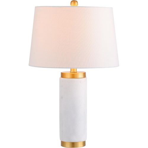  JONATHAN Y Jonathan Y JYL5022A Table Lamp, 14 x 23 x 14, WhiteGold Base with White Shade