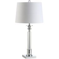 JONATHAN Y Jonathan Y JYL2050A Table Lamp, 14 x 28 x 14, ClearChrome with White Shade