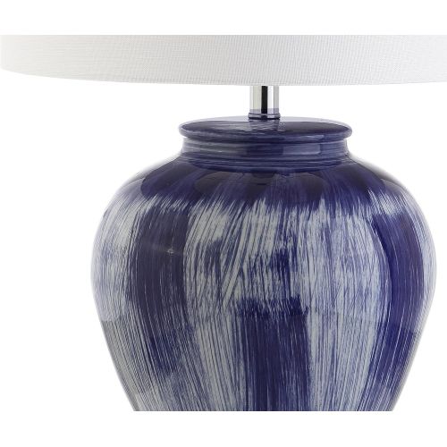  JONATHAN Y JYL5013A Wayland 26 Ceramic Table Lamp, Seaside Blue