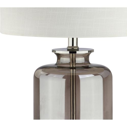  Marsh 22 Glass Table Lamp, Smoke Gray by JONATHAN Y
