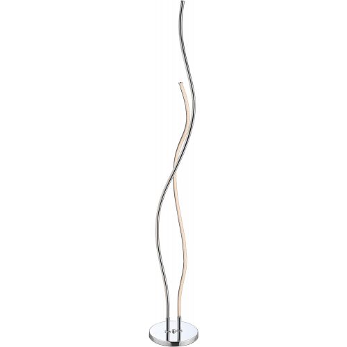  JONATHAN Y JYL7008A Cairo Led Integrated Floor Lamp, 63.75, Chrome