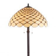 JONATHAN Y JYL8009A Lee Tiffany-Style Floor Lamp, 62 x 20 Bronze