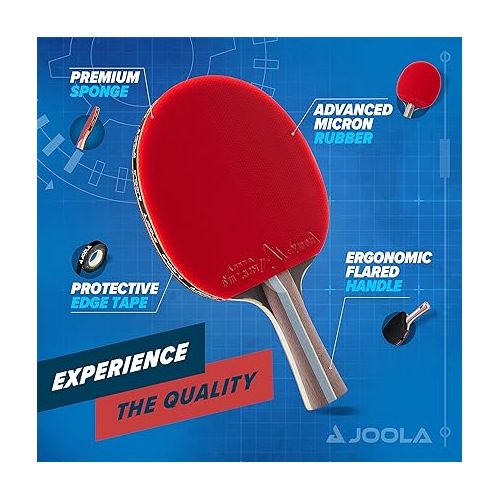  JOOLA Infinity Balance - Advanced Performance Ping Pong Paddle - Competition Ready - Table Tennis Racket for High-Level Training - Designed to Optimize Spin and Control