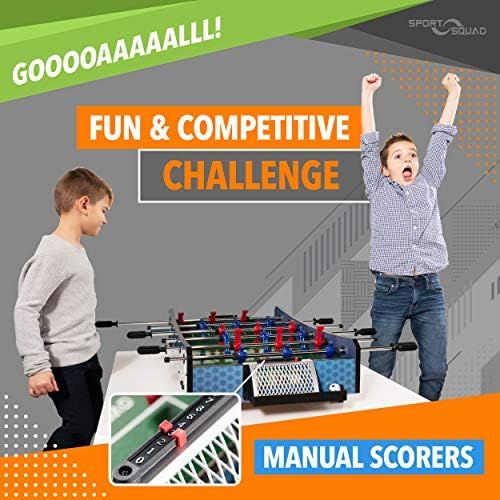  Sport Squad FX40 40 inch Table Top Foosball Table for Adults and Kids - Compact Mini Tabletop Soccer Game