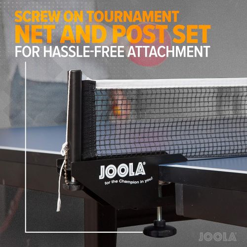  JOOLA Rally TL Professional Grade Table Tennis Table with Net Set, Ball Holders and Abacus Scorer