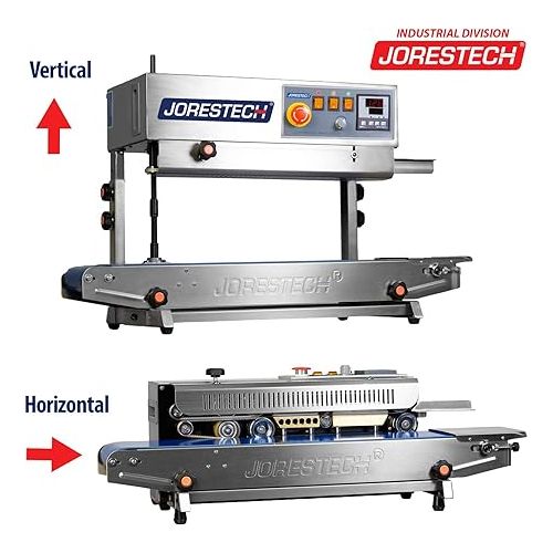  JORESTECH Continuous Band Sealer CBS-730I with Digital Temperature Control (Stainless Steel) VERTICAL/HORIZONTAL