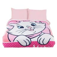 JORGE’S HOME FASHION INC LIMITED EDITION MARIE KITTY ARISTOCATS KIDS GIRLS DISNEY ORIGINAL LICENSE FLEECE BLANKET WITH SHERPA VERY SOFTY AND WARM 1 PCS TWIN SIZE