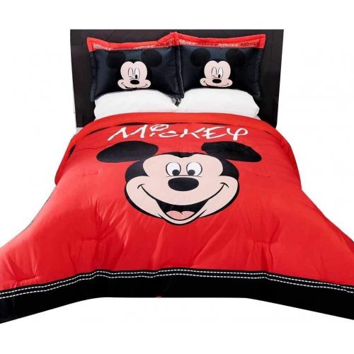  JORGE’S HOME FASHION INC Pretty Collection Disney Mickey Mouse Space Original License Kids Boys Comforter Set 3 PCS Full Size