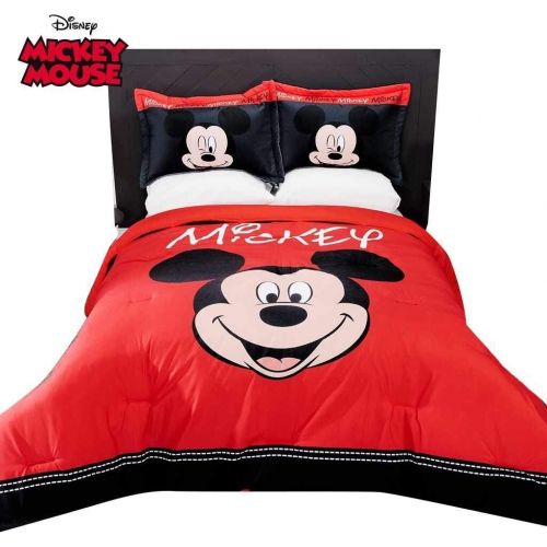  JORGE’S HOME FASHION INC Pretty Collection Disney Mickey Mouse Space Original License Kids Boys Comforter Set 3 PCS Full Size