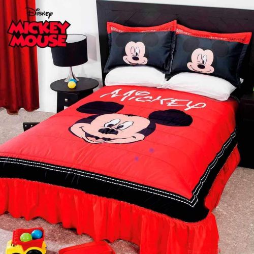  JORGE’S HOME FASHION INC Mickey Mouse Disney Original License Bedspread 3 PCS Full Size