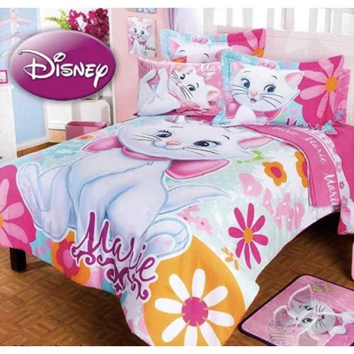  JORGE’S HOME FASHION INC MARIE FLOWERS DISNEY KIDS GIRLS WONDERFUL DESIGN COMFORTER SET 3 PCS FULL SIZE