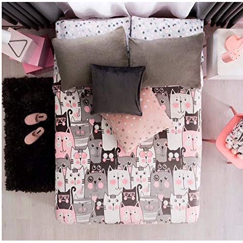  JORGES JORGE’S HOME FASHION INC Kitty Teens Girls Light Blanket Very Softy and Warm Twin Size