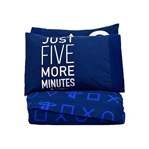  JORGES JORGE’S HOME FASHION INC Limited Edition PS4 Video Game Teens-Kids Boys Original Licensed Reversible Comforter Set and Sheet Set 7 PCS Full Size