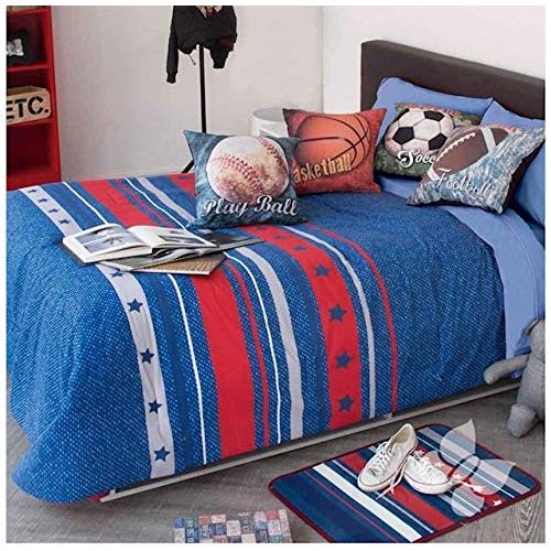  JORGES HOME FASHION BEST SELLER SPORTS CHILDRENS BOYS COMFORTER SET 5 PCS FULL SIZE