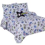 JORGES HOME FASHION INC Musical Instruments Teens Boys Comforter Set and Sheet Set Twin Size