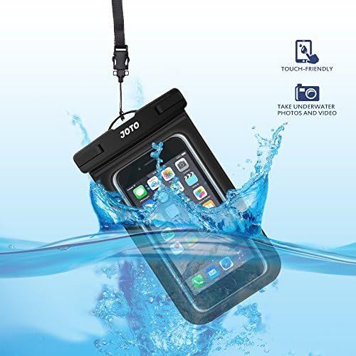  [아마존베스트]JOTO Universal Waterproof Pouch Phone Dry Bag Underwater Case for iPhone XS Max XR X 8 7 6S Plus Galaxy Pixel up to 6.5, Waterproof Case for Pool Beach Swimming Kayaking Travel -Bl