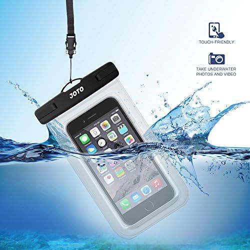  [아마존베스트]JOTO Universal Waterproof Pouch Cellphone Dry Bag Case for iPhone Xs Max XR XS X 8 7 6S Plus, Galaxy S10 Plus S10e S9 Plus S8 + Note 8 6 5 4, Pixel 3 XL Pixel 3 2 up to 6.5 Diagona