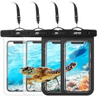 [아마존베스트]JOTO Universal Waterproof Pouch Phone Dry Bag Underwater Case for iPhone 12 Pro Max/11 Pro Max/XS Max XR X 8 7 6S Plus Galaxy Pixel up to 6.8 inch -4 Pack, 2Black/2Clear