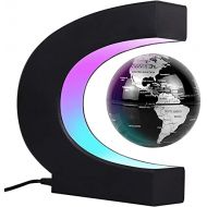 [아마존베스트]JOWHOL Magnetic Floating Globe with LED Lights, Perpetual Auto-Rotating, 3 inch Floating Globe, Perfect Cool Gift for Men, Kids, Office Decor, Desk Decor, Education Teaching Demo (