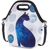 [아마존베스트]JOYHILL Neoprene Lunch Bag, Cute lunch bags for Women Kids Girls Men Teen Boys, Insulated Waterproof Lunch Tote Box for Work School Travel and Picnic (Cat)