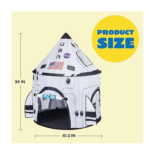  JOYIN Rocket Ship Play Tent Pop up Play Tent Kids Indoor Outdoor Spaceship Playhouse Tent Set