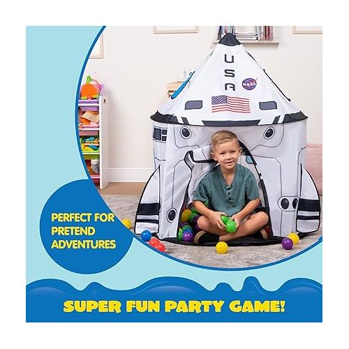  JOYIN Rocket Ship Play Tent Pop up Play Tent Kids Indoor Outdoor Spaceship Playhouse Tent Set