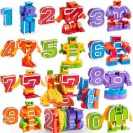 JOYIN 10 Pcs Number Bots Toys, Number Bots, Action Figure Learning Toys, Number Robots Toys, Educational Toy, Gifts for Kids Boys Girls 3 4 5 6 Years Old