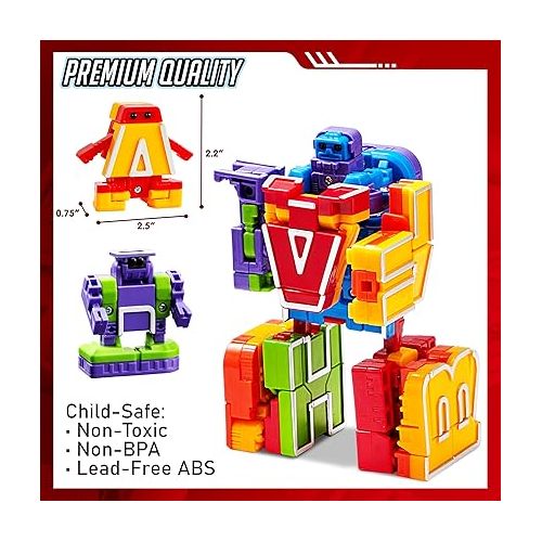  JOYIN Alphabet Robots Toys for Kids, ABC Learning Toys, Alphabots, Letters, Toddlers Education Toy, Carnival Prizes, Christmas Toys, Treasure Box and Prize for Classroom